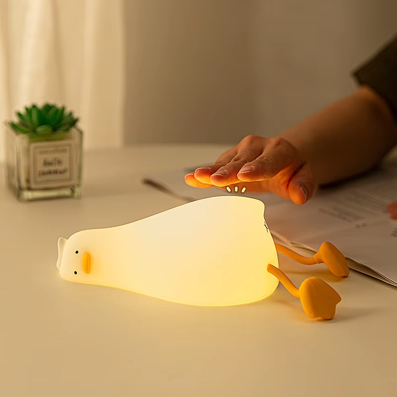 Floating Nightstand With Led Light - Luce Notturna LED Ricaricabile a Forma