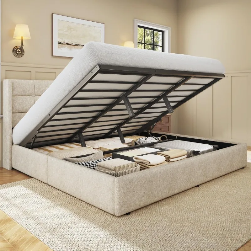 Letto matrimoniale HISOFT con  - Gas Lift Storage Bed Hydraulic recensione e prezzo