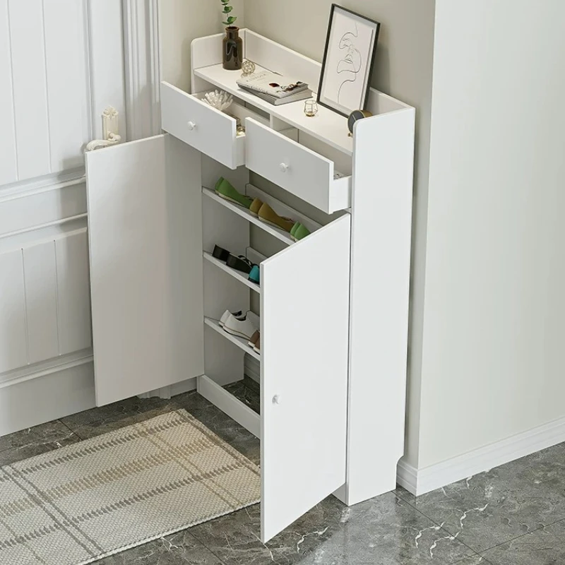 &Slim, mobiletto porta scarpe  - Shoe Rack Cabinet Narrow Entryway recensione e prezzo