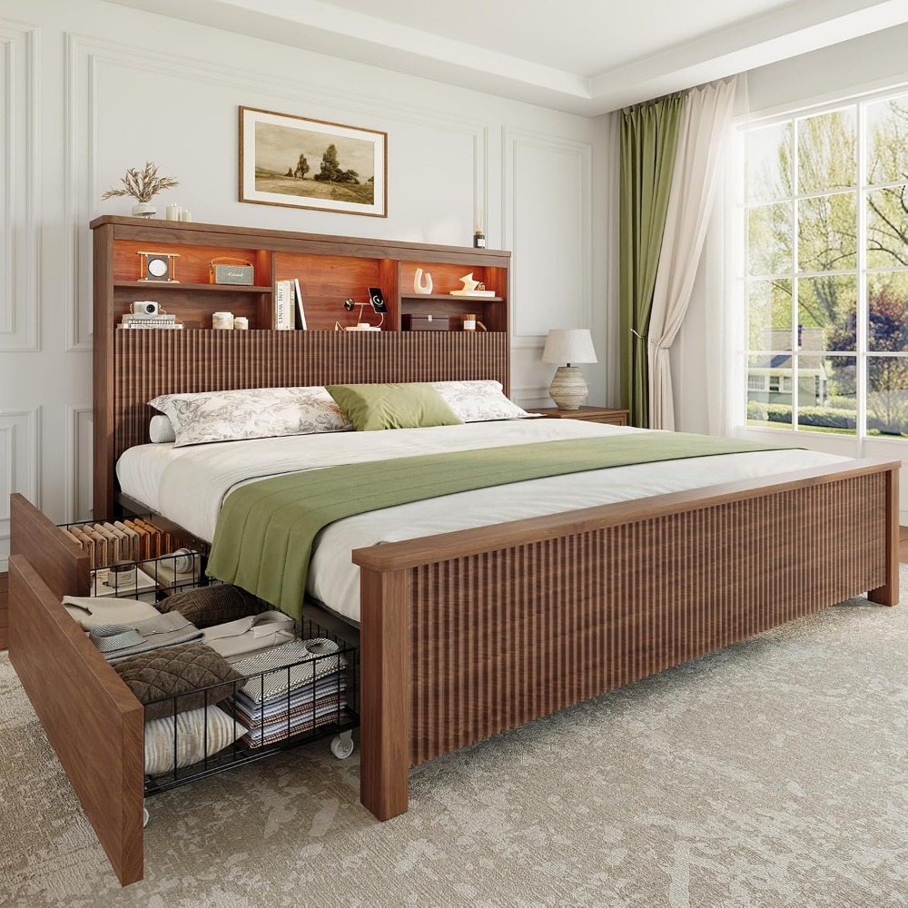 Struttura per letto matrimonia - King Size Bed Frame With Storage Drawers recensione e prezzo